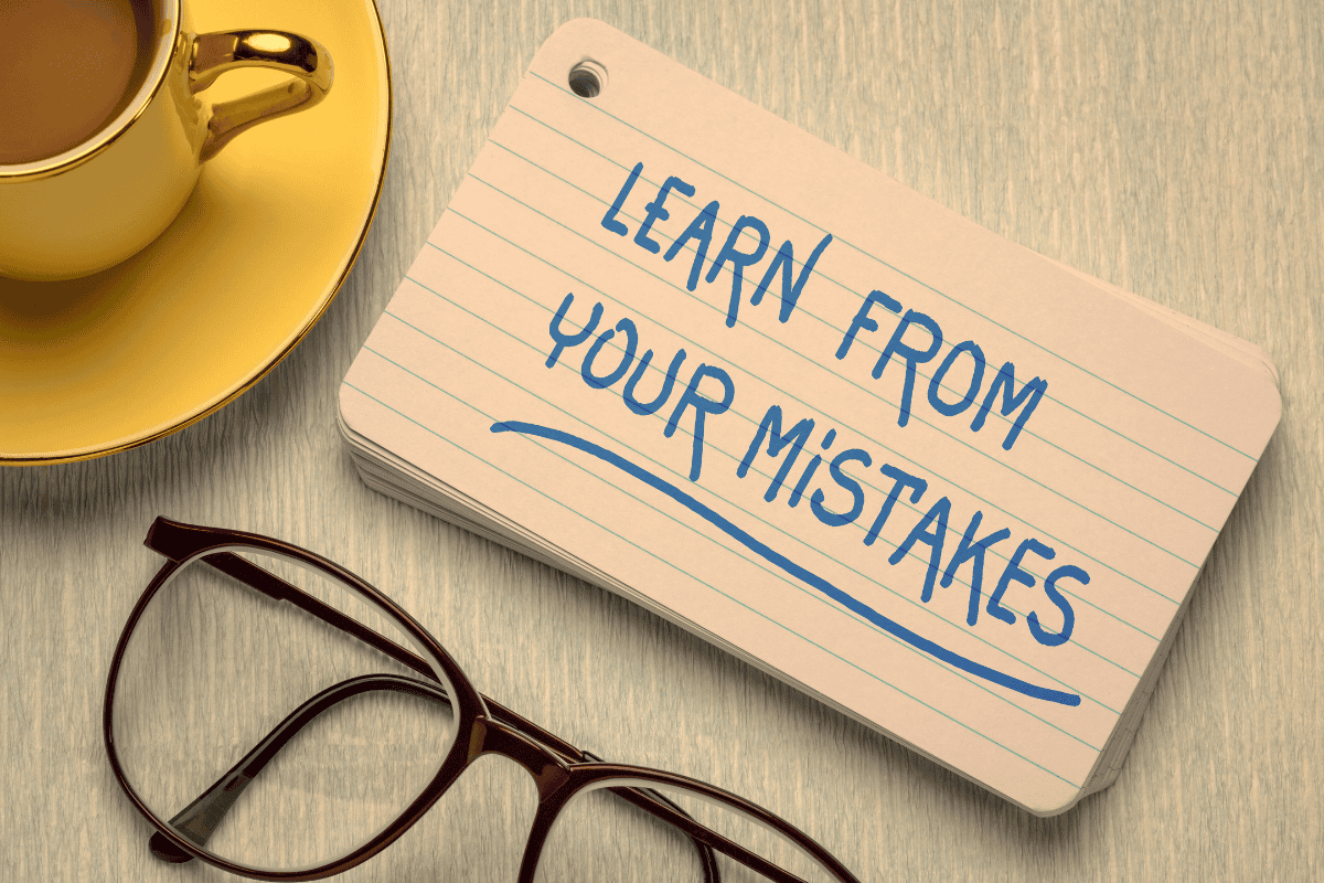 Learn from mistakes witH WordPress